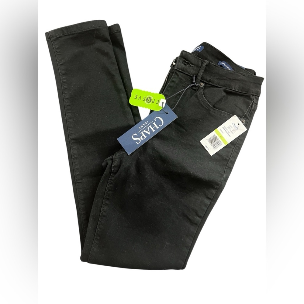 Chaps Women’s Black Jeans High Rise Skinny, 4/27